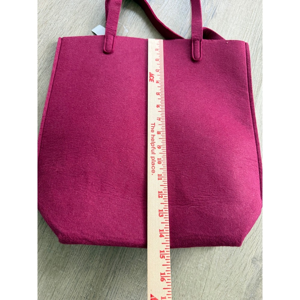 Bath & Body Works Magenta Pink Felt Bag Embroidered Black Friday Tote 2025 - Picture 8 of 10